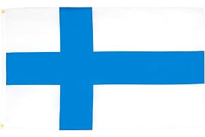AZ FLAG Flagga Finland 90x60 cm Banér Finsk 100D Polyester 2 Öljetter