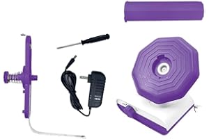 BestYiJo Avvolgitore Elettrico Automatico Grande capacità 13oz Filato Winder Lana Winder Winder per Uncinetto Macchina di Avvolgimento, Spina Americana (Viola)