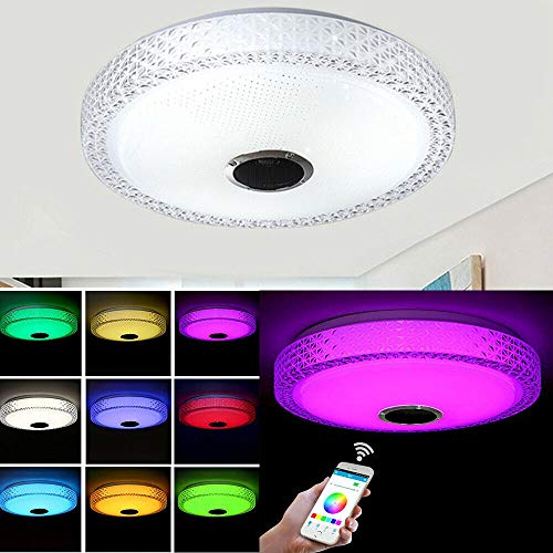 Preisvergleich Produktbild DiLiBee 36W 72 LED Bluettooh Deckenleuchte Deckenleuchte APP Control Bluetooth Speaker