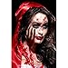 Produktbild Amakando Horror Latex-Applikation Tiefe Kratzspuren / Rot / Blutige Halloween Schminke Zombie / Perfekt geeignet zu Horror-Party & Zombie-Party