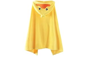 YEBON PROC YEBON Toalla de baño con capucha para niños, suave, absorbente, con bonito diseño de pato amarillo, para bebés, regalos perfectos para niños y niñas, 28 x 55 pulgadas