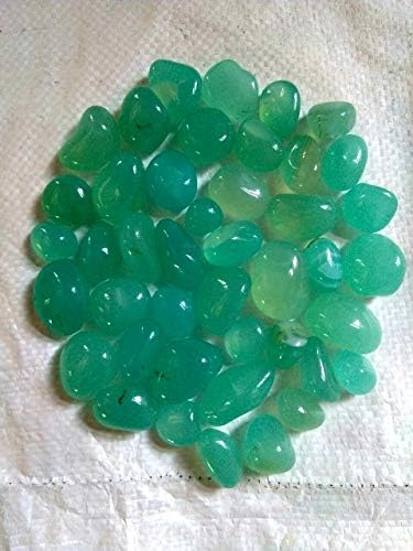 Universal Fountain 1 Kg Double Polished Onyx Pebbles (Glossy Sea Green)