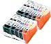 Produktbild Metro Market 10 PK PGI-5 CLI-8 Tintenpatronen für Canon Pixma iP4200 iP4200x iP4300 iP4500 iP4500x iP5100 iP5200 iP5200R iP5300 iP7600 MP500 MP530 MP600 MP600R MP610 MP800 MP800R MP810 MP830 MX850