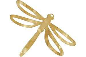 LES POULETTES BIJOUX - Spilla Ottone Dorato Libellula Martellato