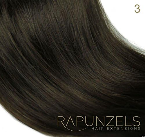 20" Pre bonded 1 gram U/Nail tip human hair extensions - Rapunzels (3 Dark Brown)
