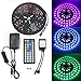 Produktbild Flexible Lichterkette, glisteny Band beleuchtet 5 m 5050 RGB 150LED Mehrfarbig Wasserdicht Strip Light + 12 V3 a Adapter + 44touches Infrarot Fernbedienung für Fete Noel Home DIY Decoration Ruban LED