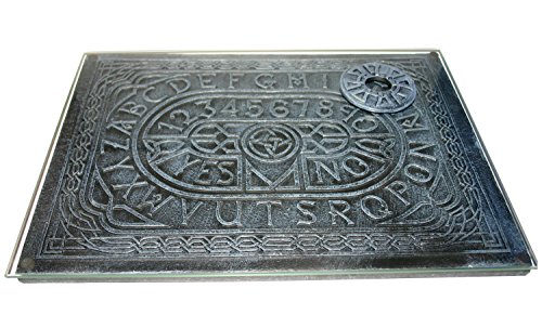 Witchboard Knotenmotiv mit Glas - 3D englisch - Hexenbrett Spirit Board - Deko Esoterik