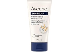 Aveeno Skin Relief Moisturising Hand Cream (1x 75ml), Nourishing Cream to Soothe and Moisturise Very Dry Skin, Enriched Formula for Hydrating Irritable and Dry Hands, with 72-Hour Hydration