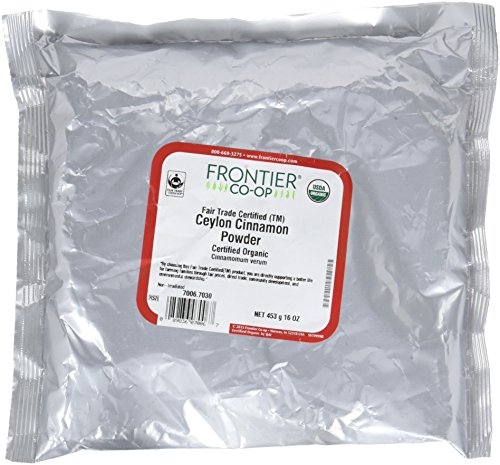 Frontier Co Op Ceylon Cinnamon Organic Fair Trade Certified Ground 1 Pound Bulk Bag