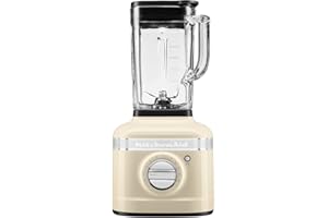 KitchenAid Blender K400 - Bol en verre de 1,4 L - Mixeur électrique pour smoothie - Smoothie maker - Puissance 1200 W - 3 programmes préréglés et 5 vitesses - Crème