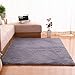 Produktbild RUG ZI LING Shop- Nordischen Stil Lange Wolle Teppich Nachgeahmte Wolle Runde Zimmer Teppich Wolle Warme Haarigen Teppich Stuhlabdeckung Schlafzimmer Matte (120x160 cm) (Farbe : Gray)