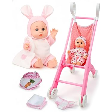 Bayer Design 30157AA Poppenbuggy, opvouwbaar, vier dubbele wielen : Bayer Design
