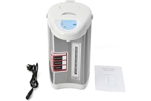 ‎KANGTEN Wasserspender Heißwasserspender Thermopot Thermoskanne Dispender Edelstahl 750W 4L für Schule Zuhause Büro Hotel Grau