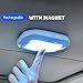 Price comparison product image Nachtlicht Txxzn Universal USB Wiederaufladbare Led Leselicht Tragbare Auto Interior Dome Dach Decke Lampe Magnet Adsorption Led Nachtlicht Schwarz eisblau