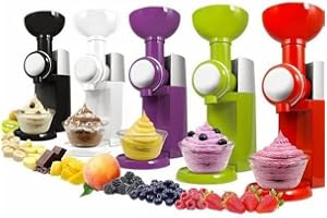 CLASHOP Gelatiera per mousse e frozen yogurt senza conservanti, frullatore per frutta congelata, piccola