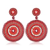 ★Adecuado para cualquier ocasión: estos aretes de bohemia se pueden aplicar en muchas ocasiones, como bodas, citas, compras, vacaciones, playa, fiesta, ceremonia, banquetes, reuniones familiares y la vida cotidiana, haciéndote lucir más bella y atractiva.