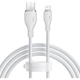Baseus Pudding Hızlı Şarj &Ouml;zellikli Lightning Kablo 2.4A, 1.2 Metre, Beyaz