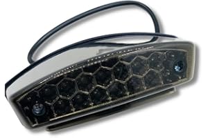 YECNECTY 1PC Smoke Lens Universale Moto Posteriore Luce Freno 21 LED Moto Targa Fanale Posteriore Per Ducati Monster M400 M750 M900 M1000 620 695 800 S2R S4R Vespa