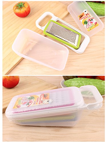 Cisixin 4 Stück Gemüse-Slicer, Reibe-Set Beste für Karotten, Käse etc. - 8