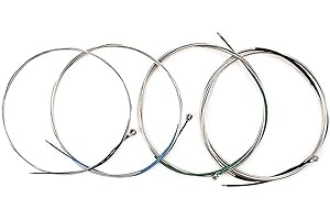 Alnicov Juego de cuerdas para violonchelo, 4 cuerdas para violonchelo con extremo de bola niquelado para accesorios de instrumentos musicales de cuerdas para violonchelo 4/4