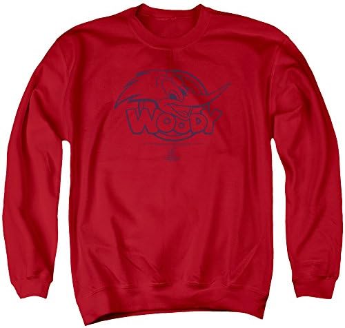 Woody Woodpecker - Mens Big Head Sweater, X-Large, Red