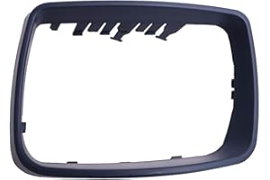 ELENXS Côté Gauche Voiture en Plastique Rearview Mirror Cadre Couverture Anneau de Garniture de Remplacement pour X5 E53 00 06