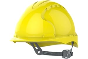 JSP Evo®2 Safety Helmet with Slip Ratchet Adjustment Harness - en 397 Industrial Hard Hat for Building, Construction and Work Sites