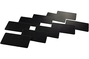 Customcard Ltd Re-usable, Write on, Temporary, Staff and Visitor, Work Personalised, Identification, Lightweight Name Badge with pin Fastening - Pack of 10