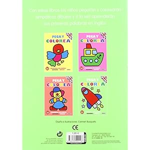 Primeras Palabras: Espanol-Ingles (Pega Y Colorea Primeras Palabras)