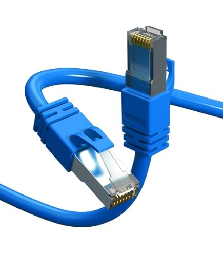 Câble RJ50 10P10C Cat 5E 26 AWG Mâle Vers Mâle Blindé 0,5m - Pour Équipement Industriel Et Impression Laser