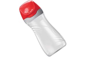 Maped Picnik Origins - Gourde pour Enfants avec Capuchon de Protection- Système Anti-Gouttes et Etanche - en Plastique Sans BPA - Rouge - 430ml