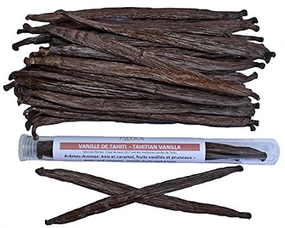 MOHEA 3 gousses de vanille de Tahiti (vanilla tahitensis) de 14 à 16cm et 4 à 6 g par gousse. « Coup de cœur Mohea en 2017 » 15 à 18 grammes de vanille par tube. 3 Tahitian vanilla beans (vanilla tahitensis) Length: 14 to 16cm 4 to 6g per pod. Mohea…