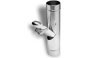 Dachrinnen & Zubehör Titanzink Regenrohrklappe Titanzink in den Größen 60, 76, 80, 87 und 100 mm (80 mm)