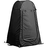EFSANE KAMP - B&uuml;y&uuml;k Duş WC Soyunma &Ccedil;adırı - Otomatik - 150x150x190cm - Siyah