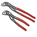 Produktbild KNIPEX 8701 Cobra Wasserpumpenzange Zangenschlüssel Sanitär Rohrzange 2 tlg Wasserpumpen Zange Schlüssel Klempner 150, 300 mm 87 01 150/300