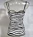DOLCE & GABBANA D&G "Clean Cut Zebra 2O" womens camisole animal (black/white)