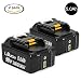 Produktbild LiBatter (2 Stück) BL1850B 18V 5.0Ah Lithium-Ionen Ersatzakku Für Makita BL1830 BL1830B BL1840 BL1840B BL1850 BL1850B BL1860 BL1860B BL1890BL1815 BL1825 BL1835 BL1845 194205-3 194204-5 194309-1 196673-6 LXT-400 mit Anzeige