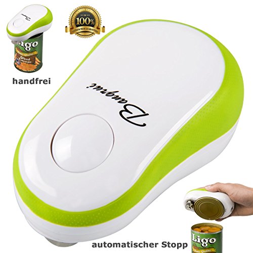 BangRui elektronischer Dosenffner: Premium-Dosenffner mit intelligenter automatischer Stopp-Funktion (Grne)
