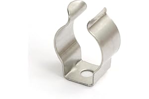 ONIISSY 10 szt. sprężynowych klipsów frotte, wytrzymałe klipsy narzędziowe ze stali sprężynowej do przechowywania w garażu, klips frotte, 19 mm