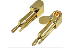 SHINEKOO 1 Pack Brass Tobacco Smoking Proto Pipe with Stash Storage Cylinder Chamber Compact
