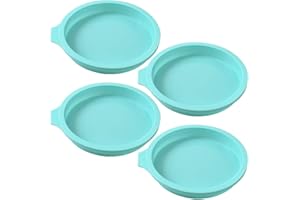 Newk Stampo per torta tondo in silicone, 4 confezioni stampo per torta in silicone, sottobicchieri in resina, sapone fatto a mano - 6 "