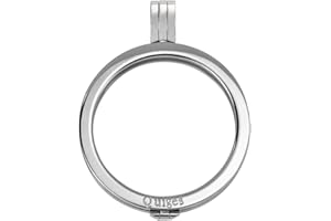 Quiges 33mm Coin Anhänger für Damen in verschiedene Farben