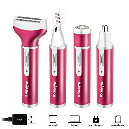 Lady Shaver Kimferd 4 In 1 Lady Trimmer Usb Rechargeable Women