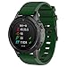 Price comparison product image For Garmin Fenix 5 Plus Watch Band, Sansee Soft Silicone Watch Strap Replacement Easy Fit 22mm Width Sport Band For Garmin Fenix 5 Plus (Army Green)
