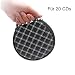Produktbild MUROAD Auto CD DVD Tasche Tragetasche Rund, CD Discs Halter Tasche Speicher Beutel für 20 CDs Aufbewahrung DVD Mappe Etui Ordner CD Wallet Case (Schwarz)