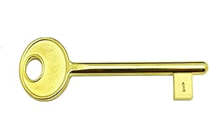 GAMOBIFER Chiave per SOLO Serrature a Incasso AGB. (CIFRATURA N. 1, Ottonato)