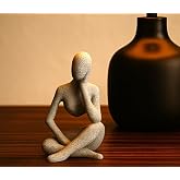 soyut tasarım dekoratif biblo SCULPTURE - calm posing man, minimalist art