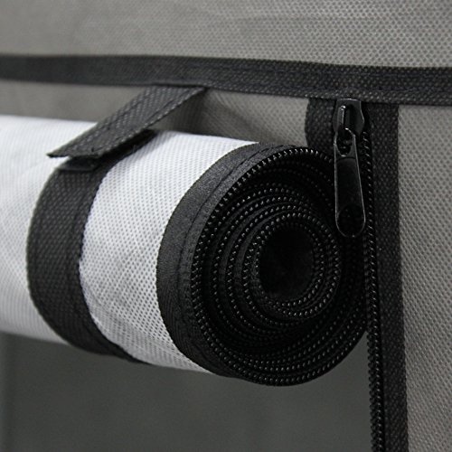 EBS® Tragbare Non Woven Canvas Stoff Kleiderschrank Faltschrank /Lagerung 5 Regale – Eiffelturm 105 x 45 x 158 cm - 4