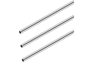 iMeistek Tubes Ronds en Acier Inoxydable 304 Sans Soudure 6mm OD 0,5mm Épaisseur de Paroi 300mm Longueur Acier Inoxydable Tuyau Tube 3 Pièces