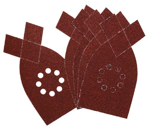 Piranha Multischleifpapier-Set, Körnung 1 x 60/80/180; 2 x 120, Black+Decker Multi, Klett-Fix, 5 Stück, X31467 - 2